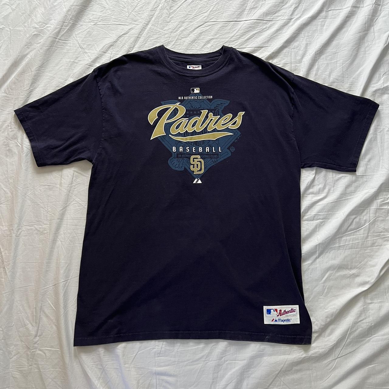 MAJESTIC Men's Majestic Navy/White San Diego Padres Authentic