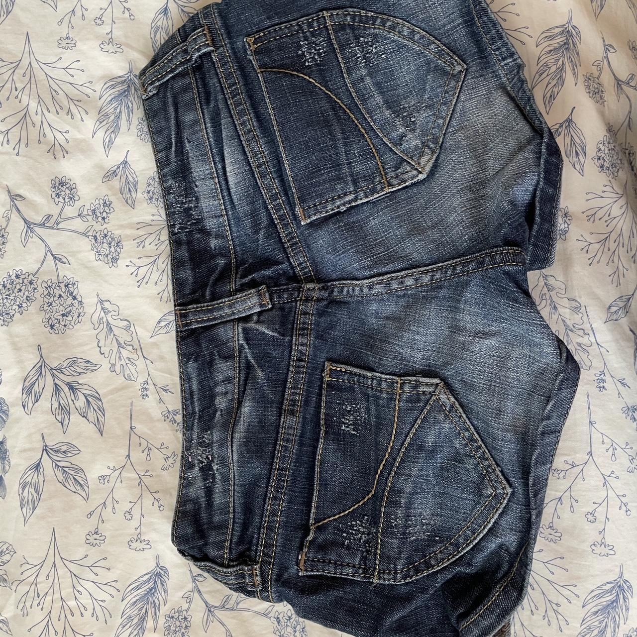 Low rise Denim shorts Wallflower - Depop