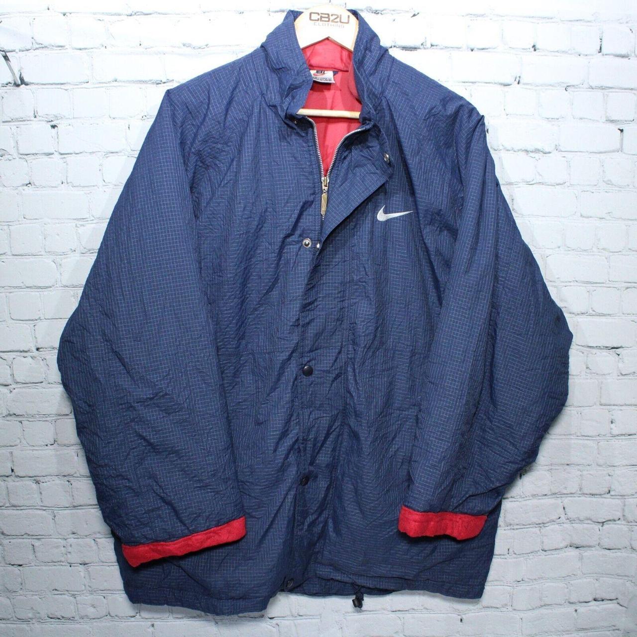 mens nike long padded coat