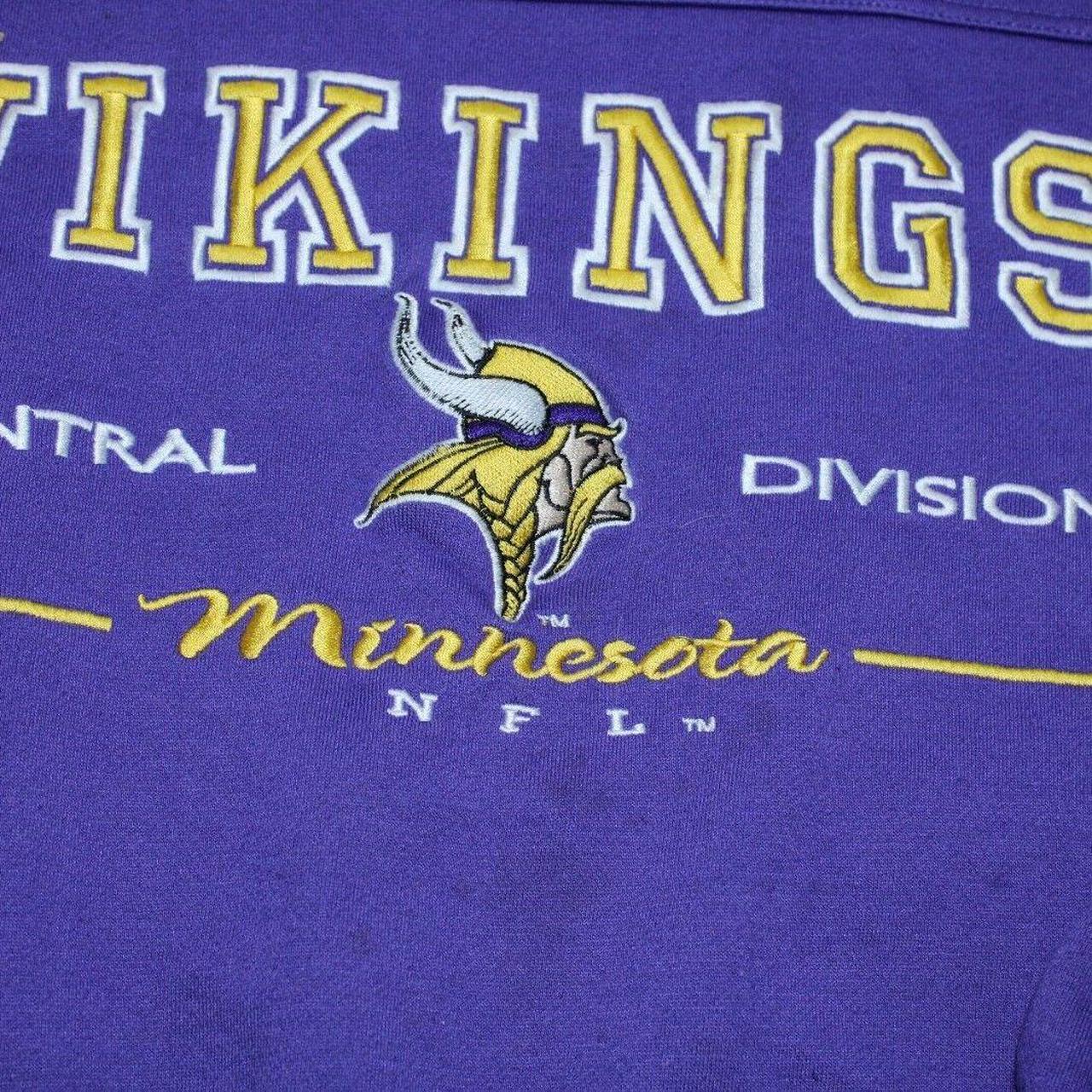 Vintage Minnesota Vikings Sweatshirt XL Purple Lee - Depop