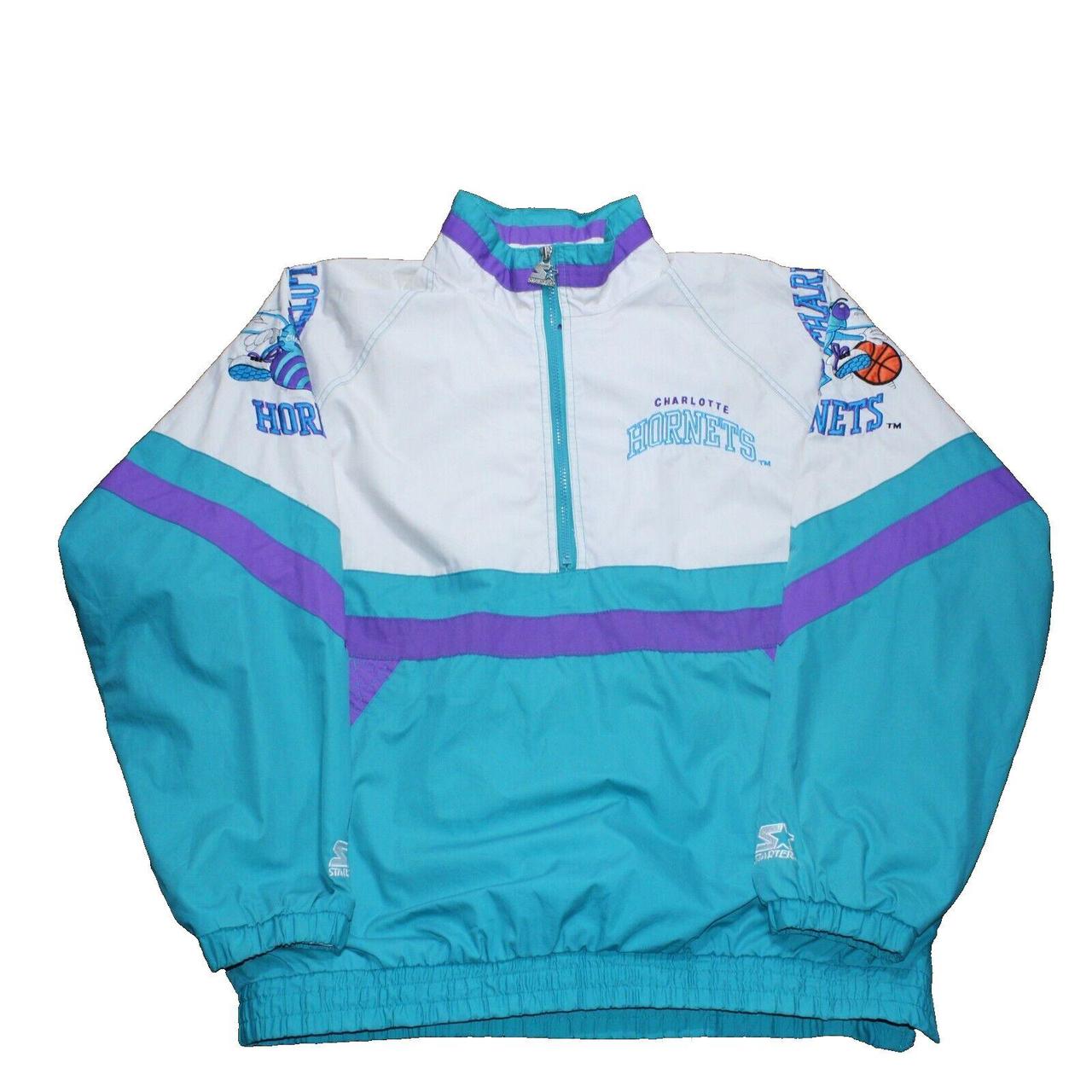 Charlotte Hornets Jacket Mens Relaxed XL Starter... - Depop