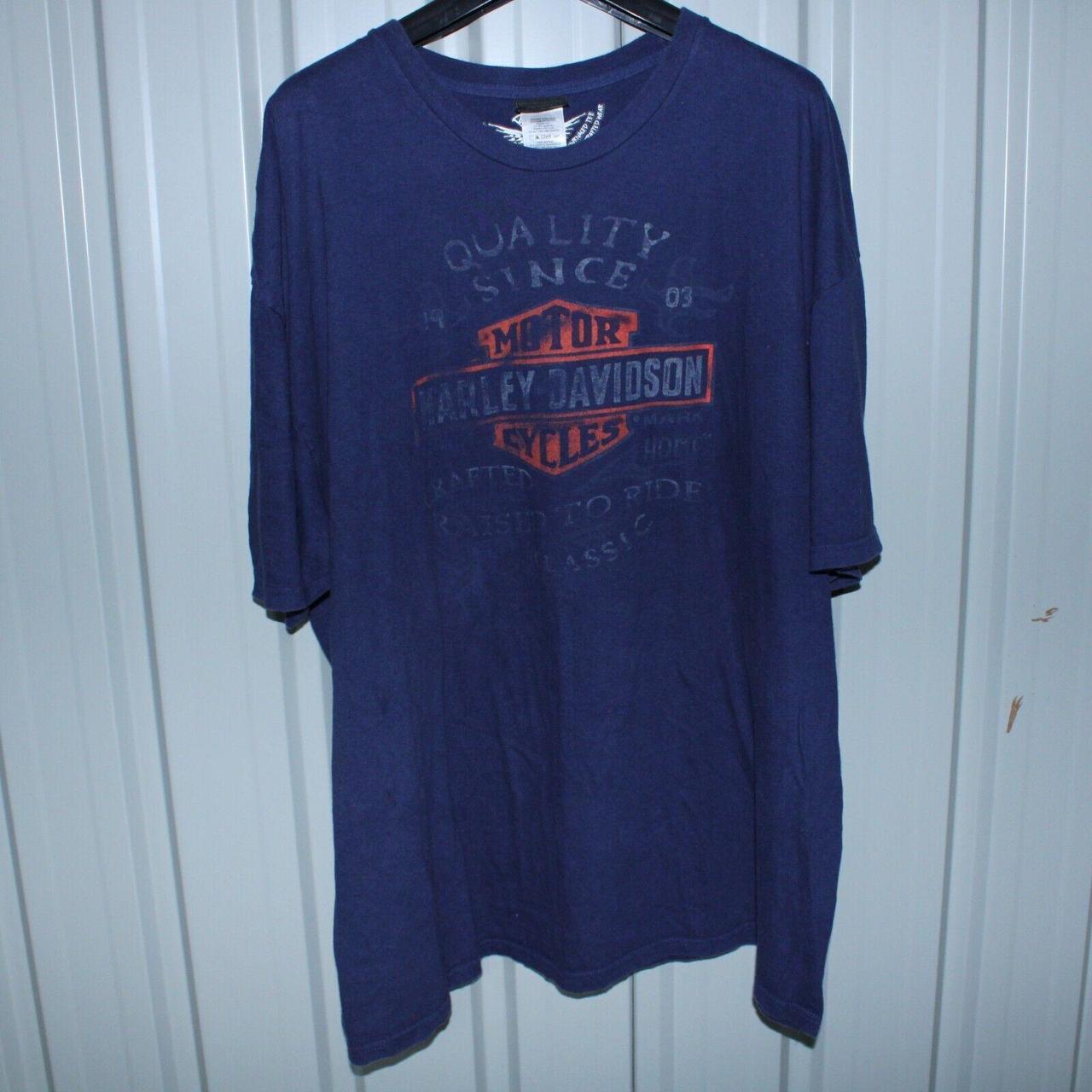 Harley Davidson T Shirt - 3XL - Blue Ocean State USA... - Depop