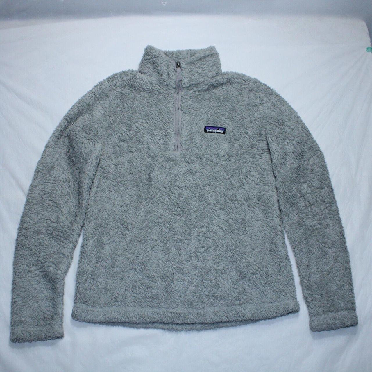 blue women's los gatos fleece jacket from patagonia - Depop