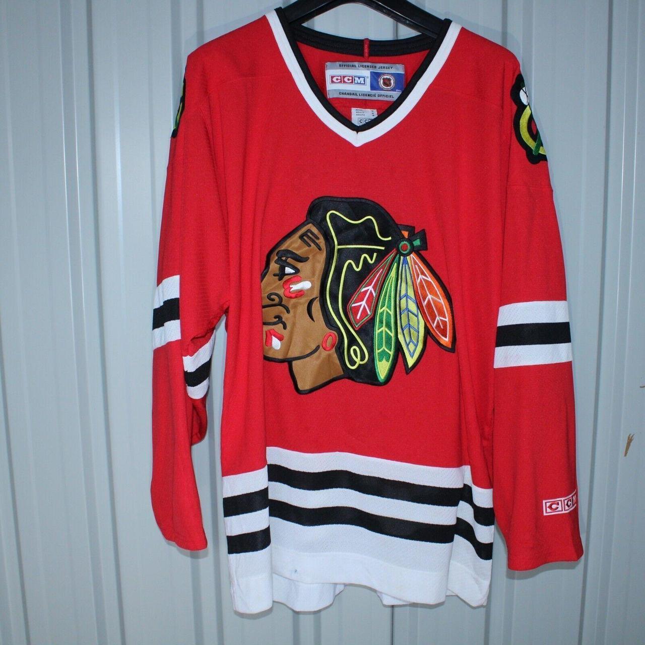 CCM Chicago Blackhawks Jersey Adult medium NHL Ice... Depop