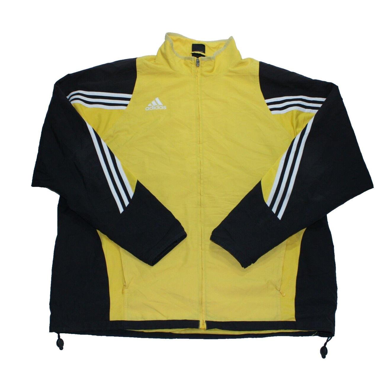 Adidas Track Jacket Mens Relaxed XL Yellow