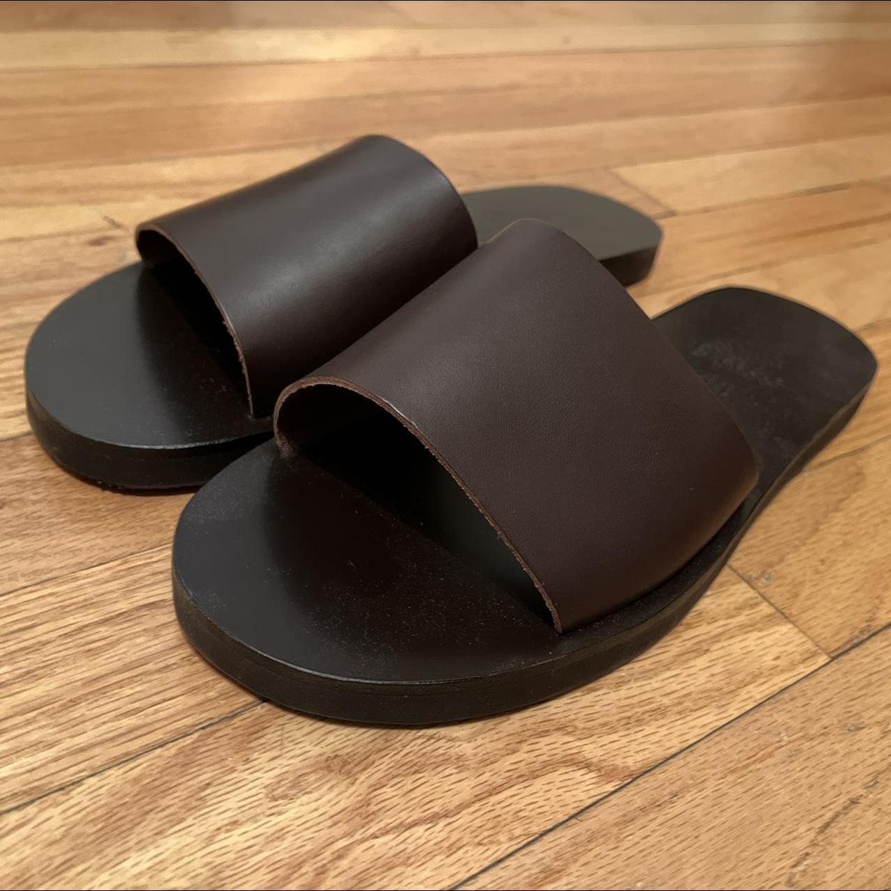 us-10-ancient-greek-men-s-leather-slides-new-with-depop