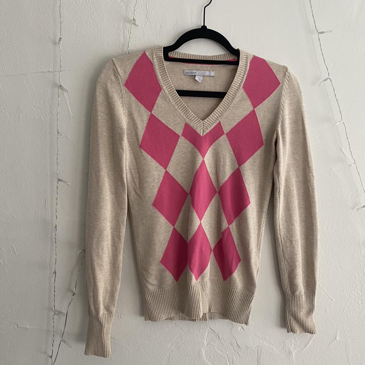 ARGYLE SWEATER Size XS could fit S Comfortable