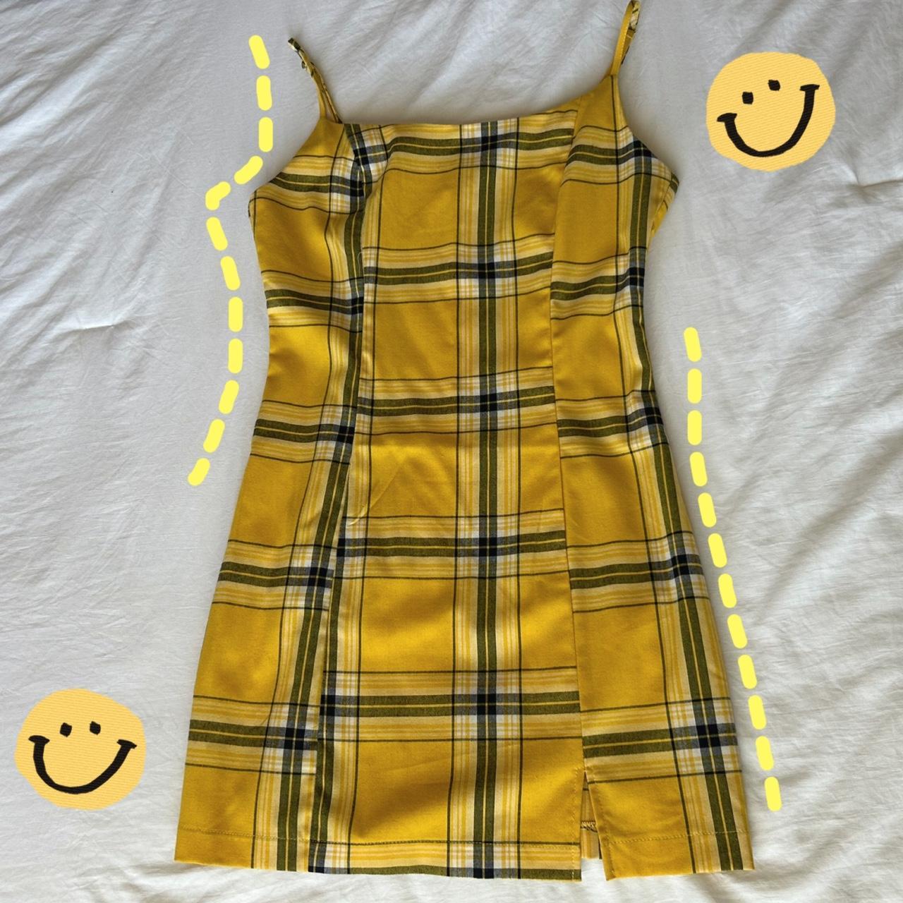 Forever 21 yellow plaid dress best sale