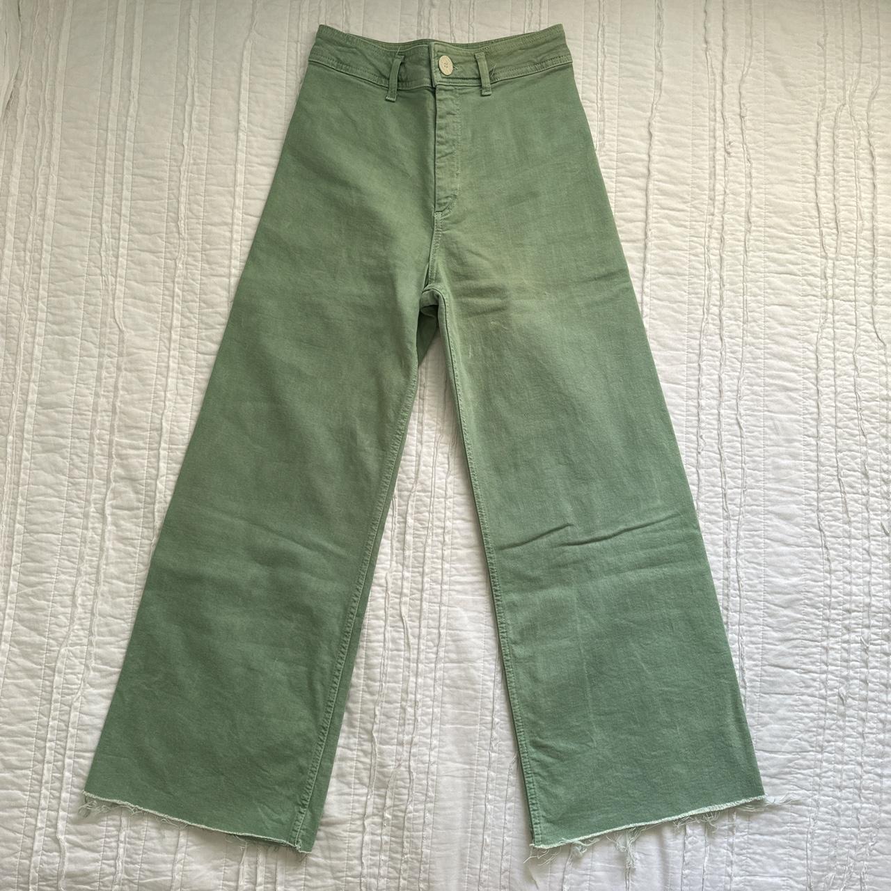 Zara Women's Green Trousers | Depop