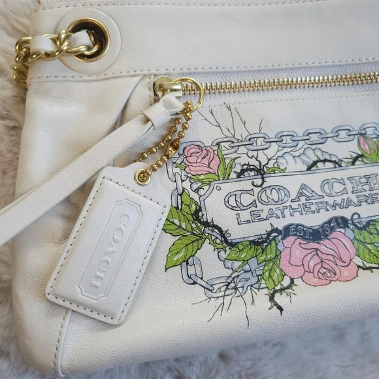 RARE Auth Vintage Coach Y2K Leather Rose Thorn | Depop