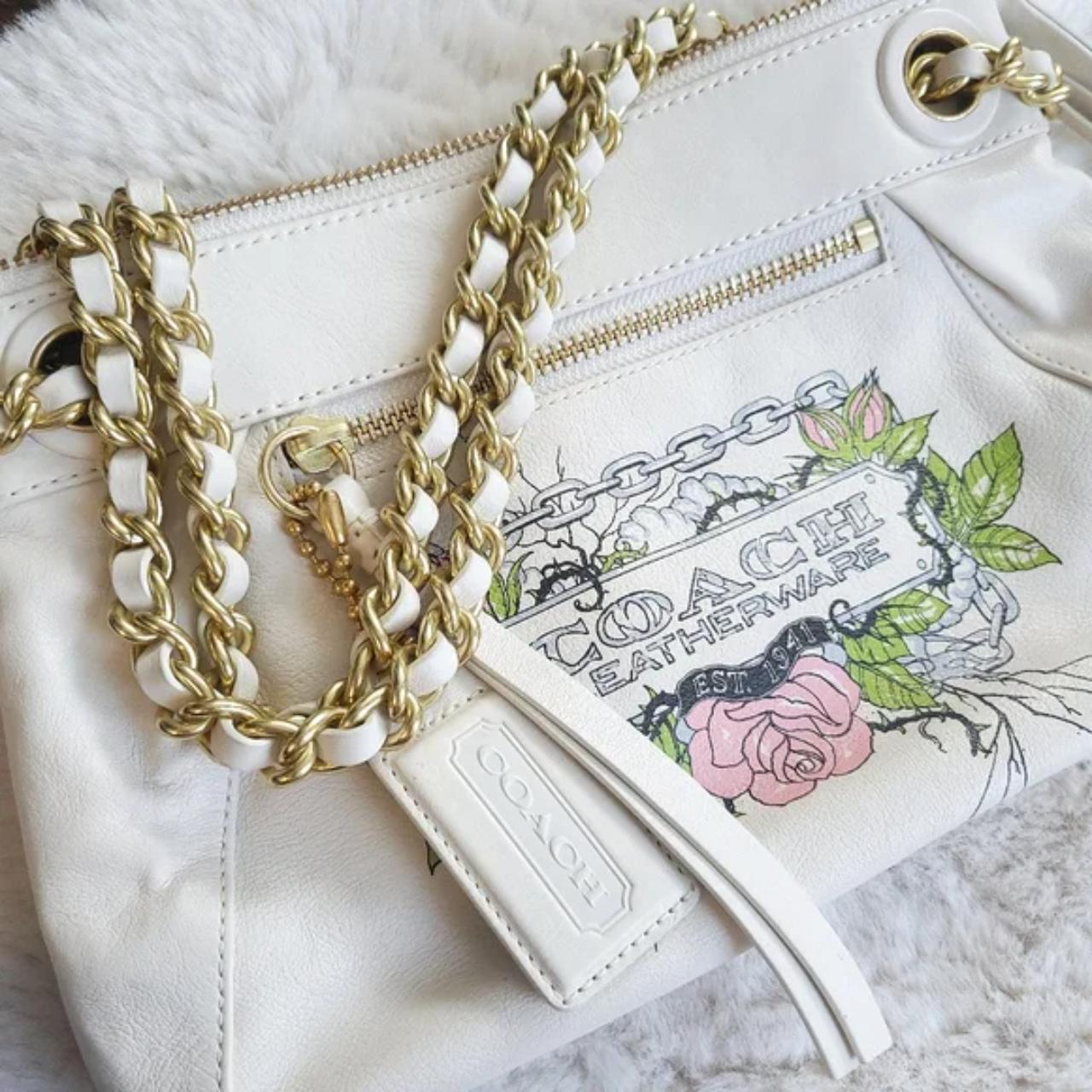 RARE Auth Vintage Coach Y2K Leather Rose Thorn | Depop