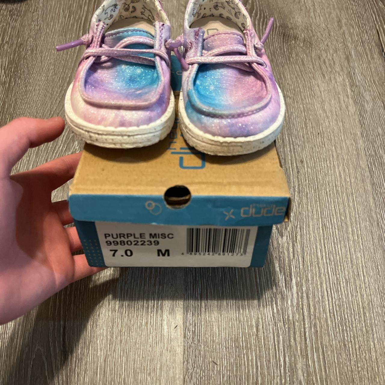 Little girls hey dudes size 7c - Depop