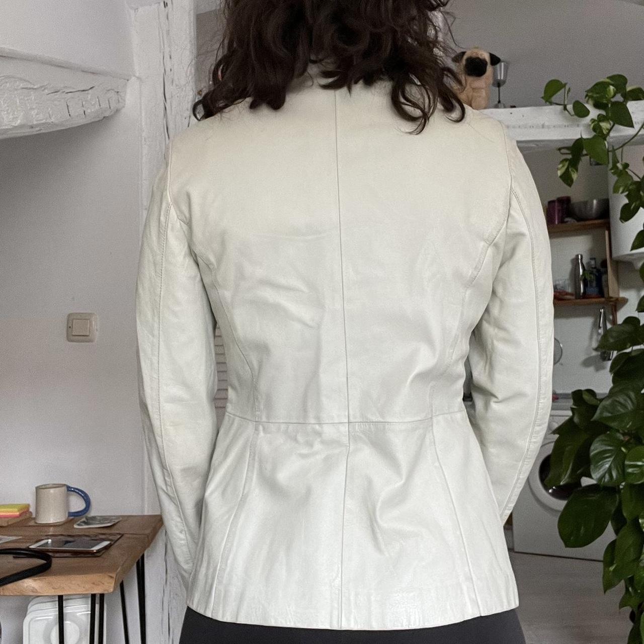 Women's White and Cream Jacket | Depop