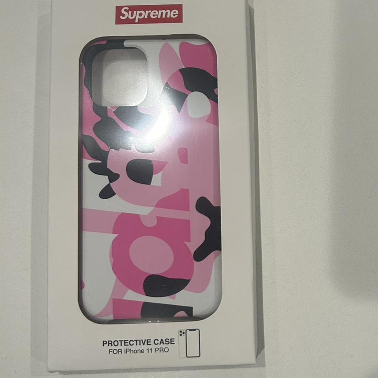 Pink supreme-phone-case - Depop