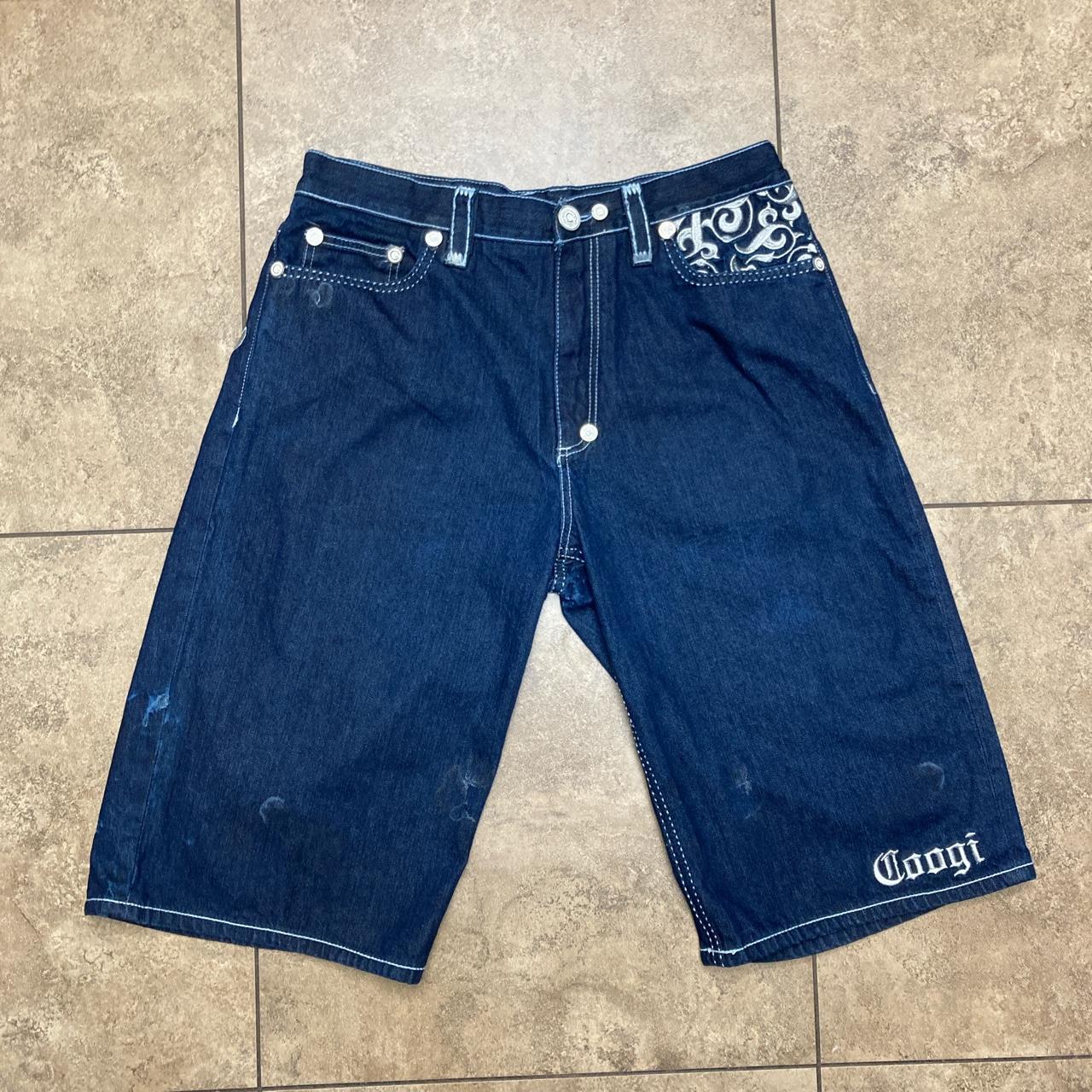 coogi 2000s jorts size: 38 waist flaws: shown in... - Depop