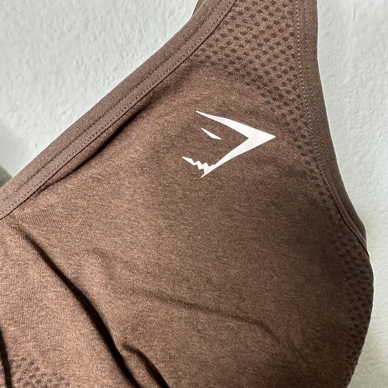 Gymshark Women's Brown Bra Depop