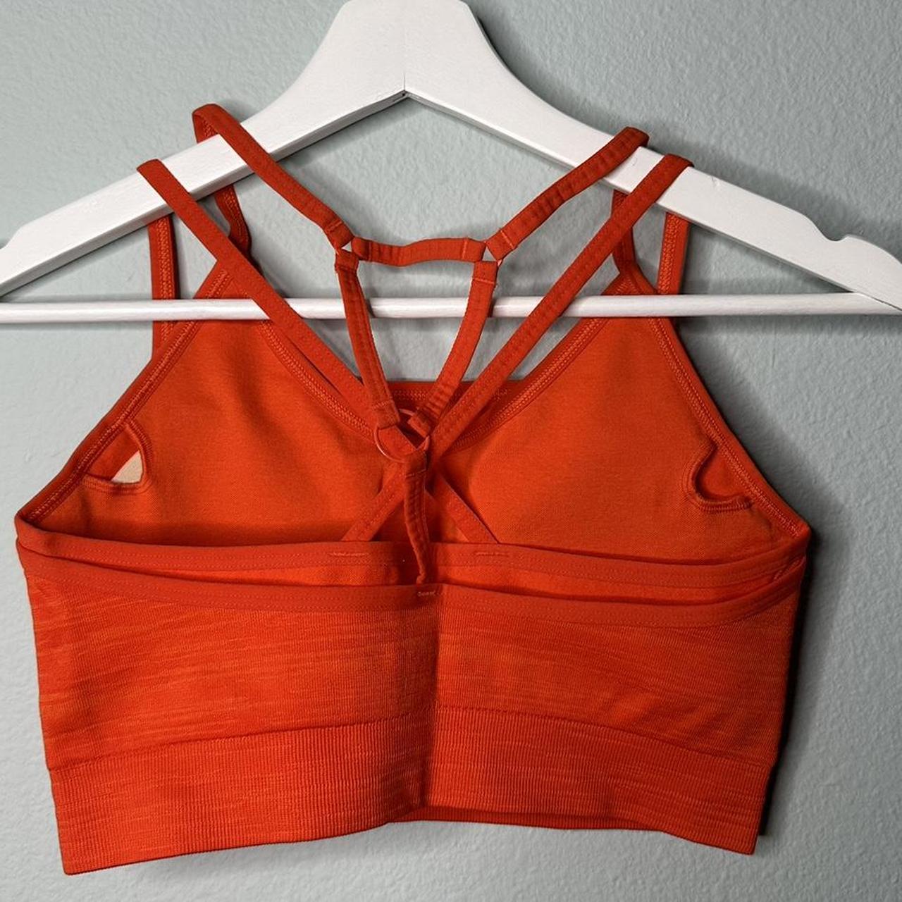Gymshark Women's Orange Bra (3)