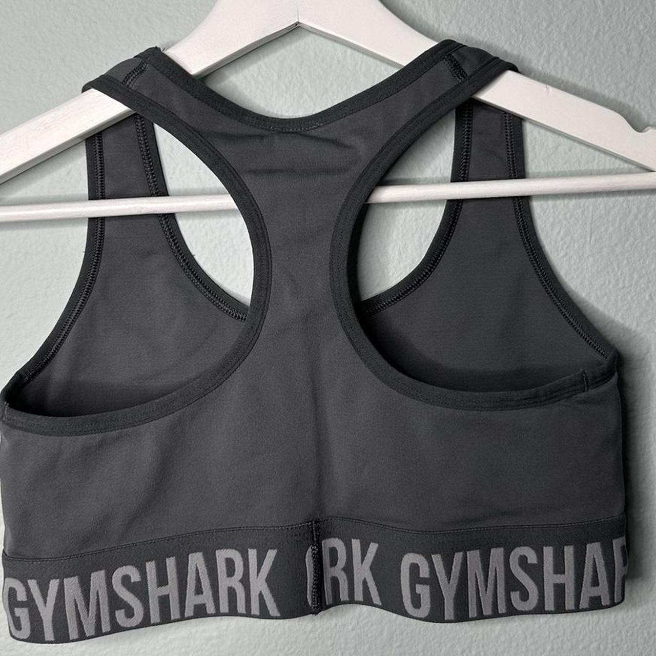 Gymshark Women's Black and Grey Bra (3)