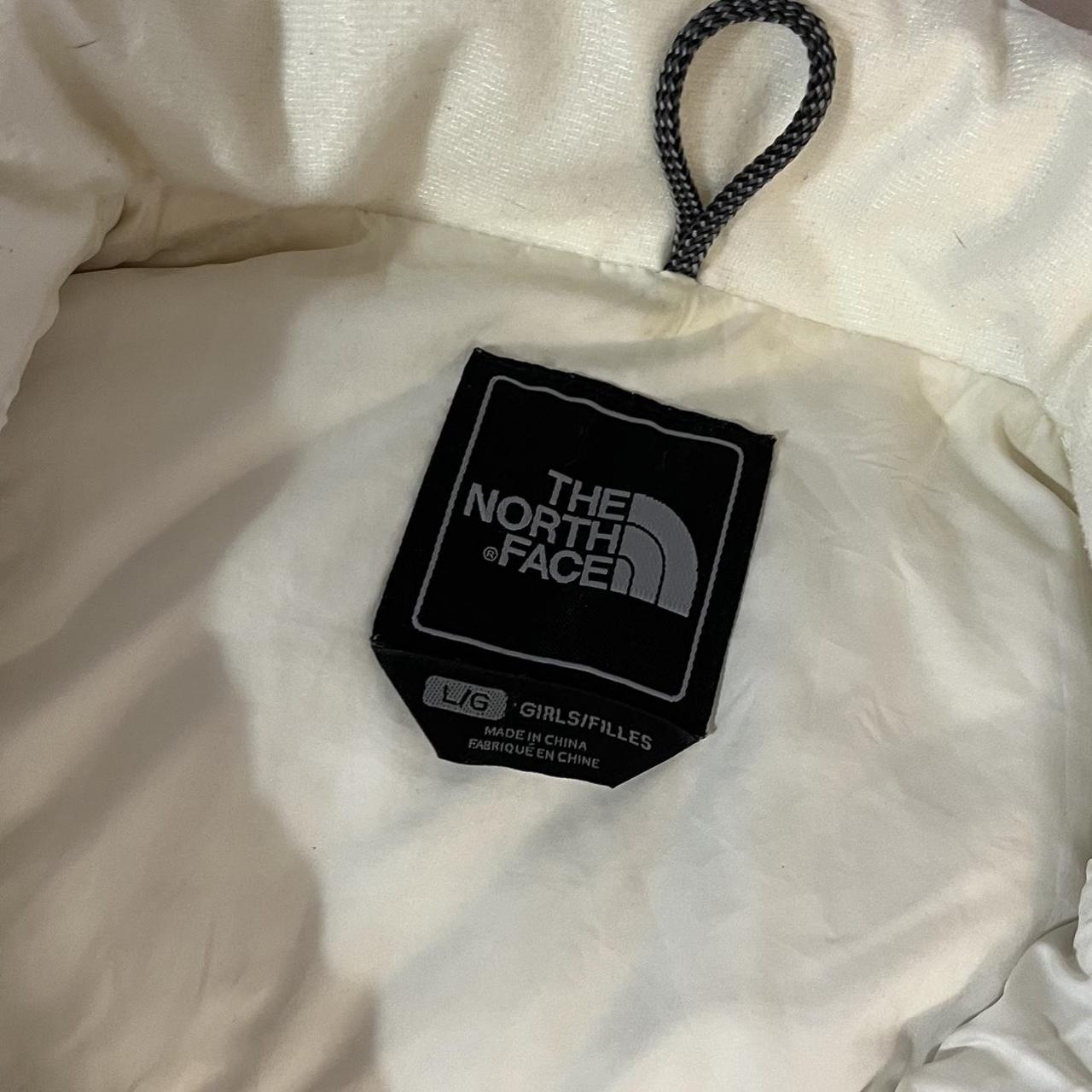 The north face white puffer jacket 600 Few marks as... - Depop