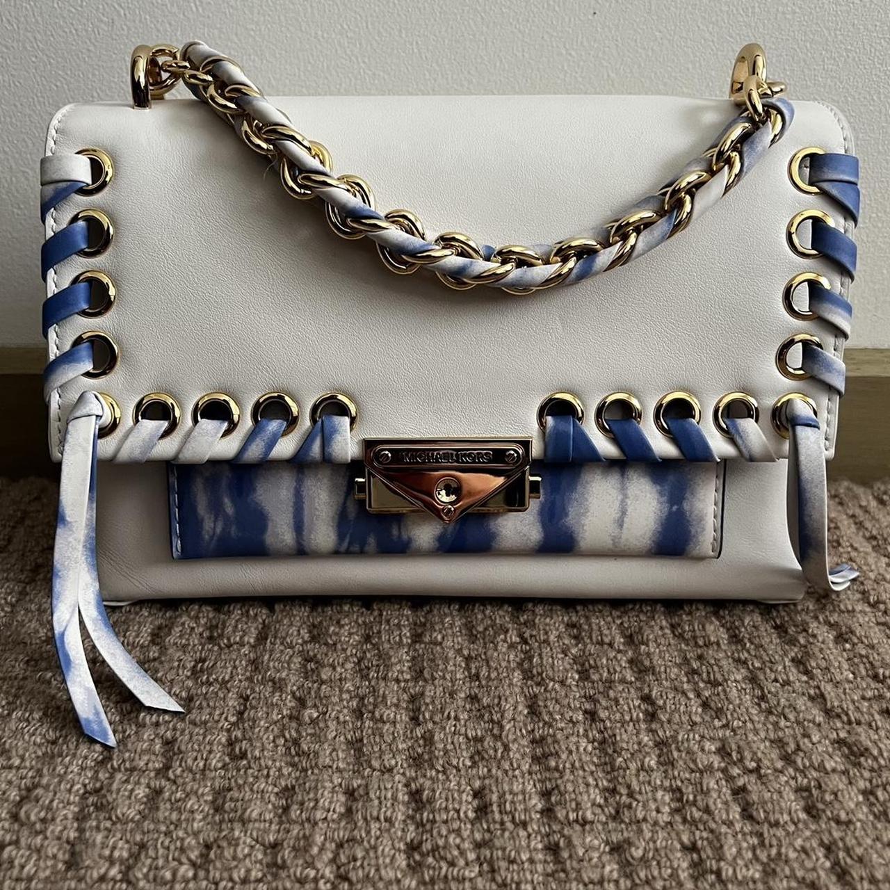 Michael Kors Medium Cece Bag Blue/White Tie-Dye,