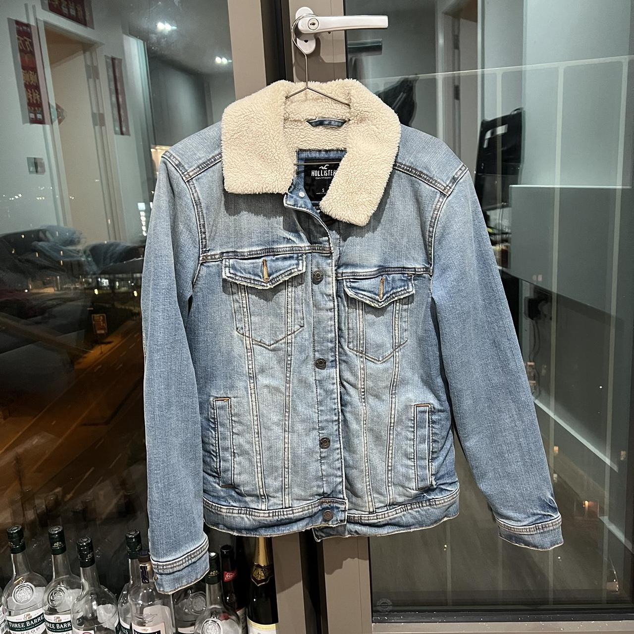 Jean jacket men hollister on sale