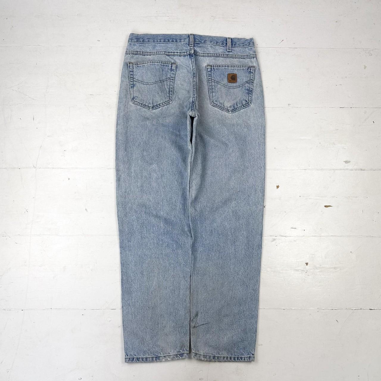 Carhartt Men's Blue Jeans | Depop