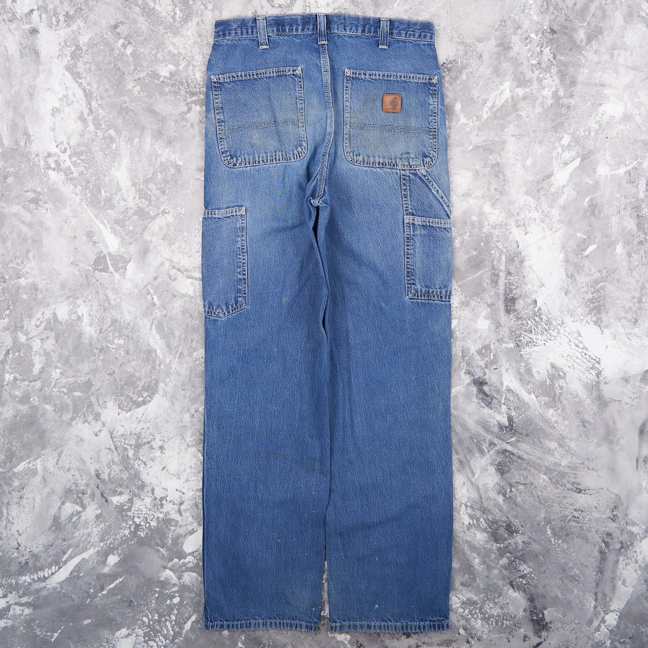 Vintage Carhartt Relaxed Straight Fit Trousers... - Depop