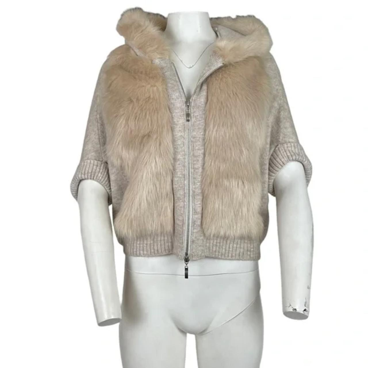 Fur best sale hooded jumper