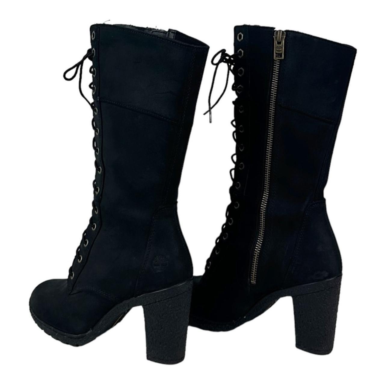 Womens Boots Timberland Calf Length Boots Preloved Women's Lace Up