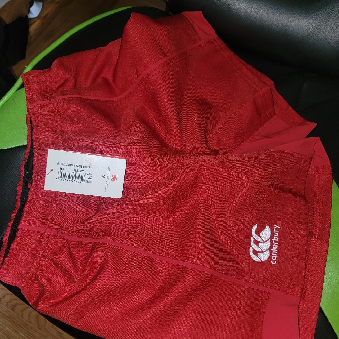 Real Canterbury Red Rugby Shorts. Won in a raffle.... Depop