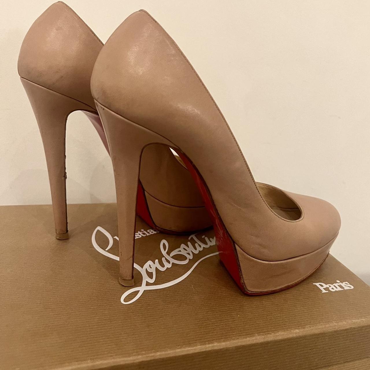 Christian Louboutin Bianca platform heels in a sleek... - Depop