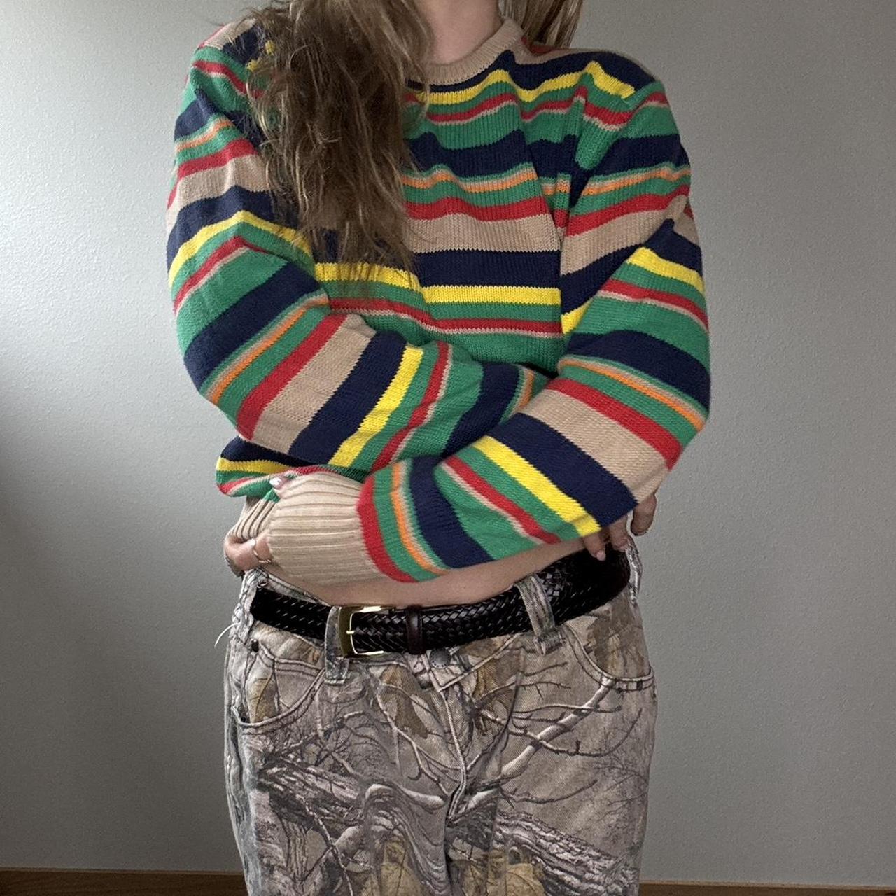 Women's Sweater - Multi - M – 100% C O T T O N … - image 2