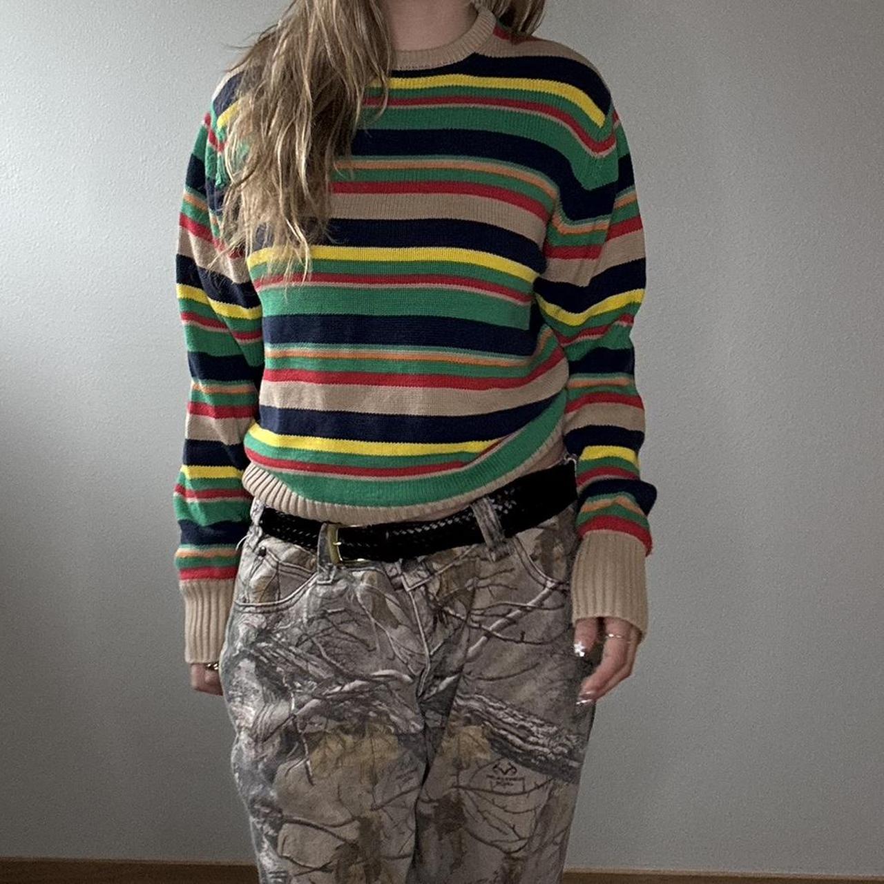 Women's Sweater - Multi - M – 100% C O T T O N … - image 4