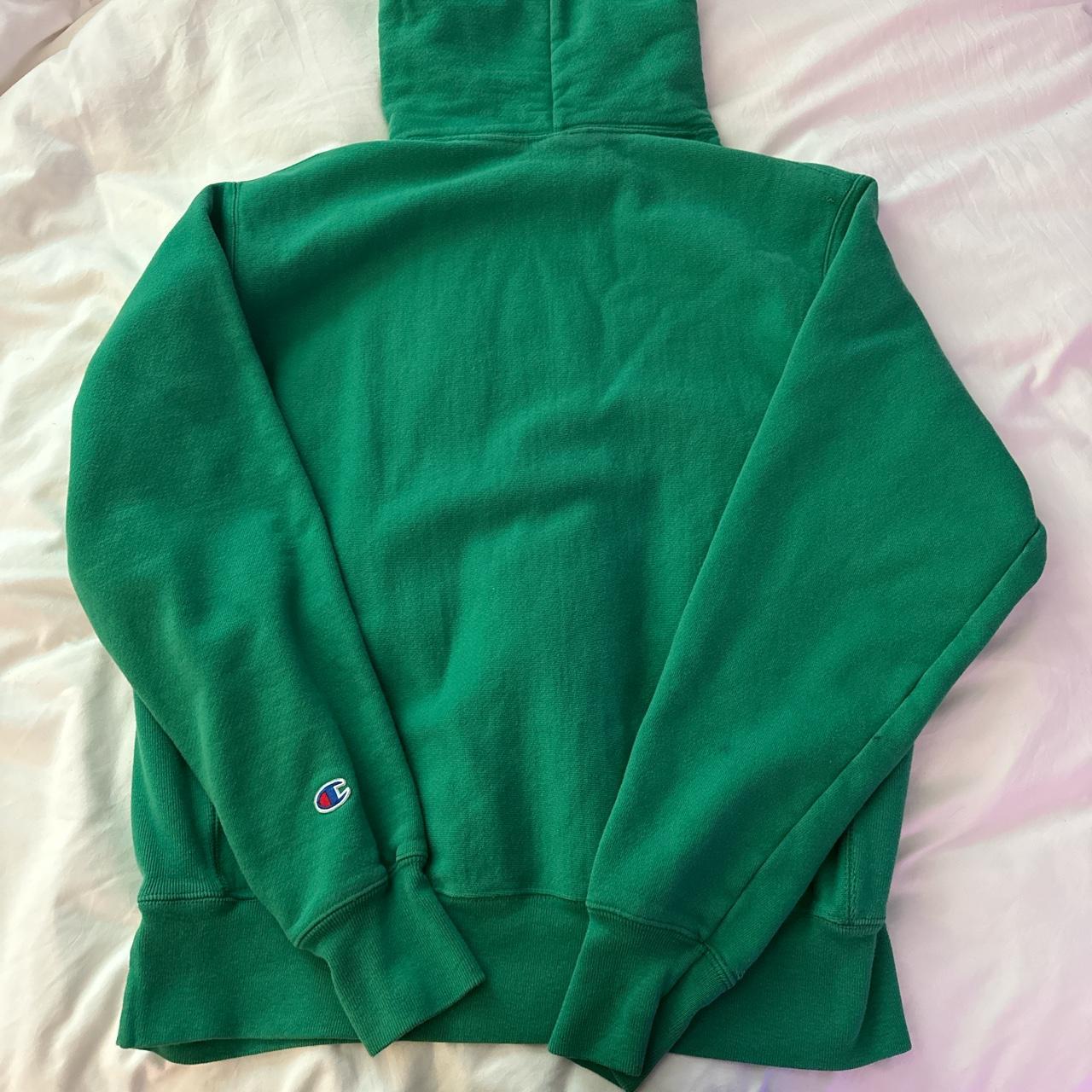 right fit green champion hoodie champion usually Depop