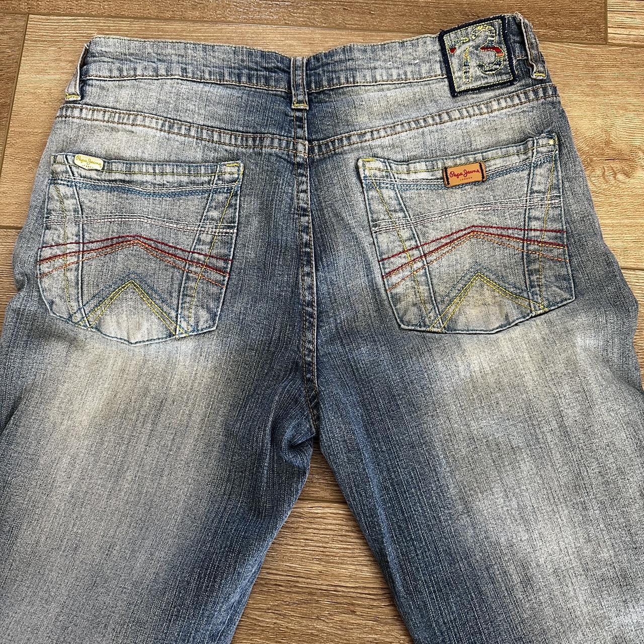 Pepe Jeans UK Classic Bootcut Embroidered Hippie... - Depop