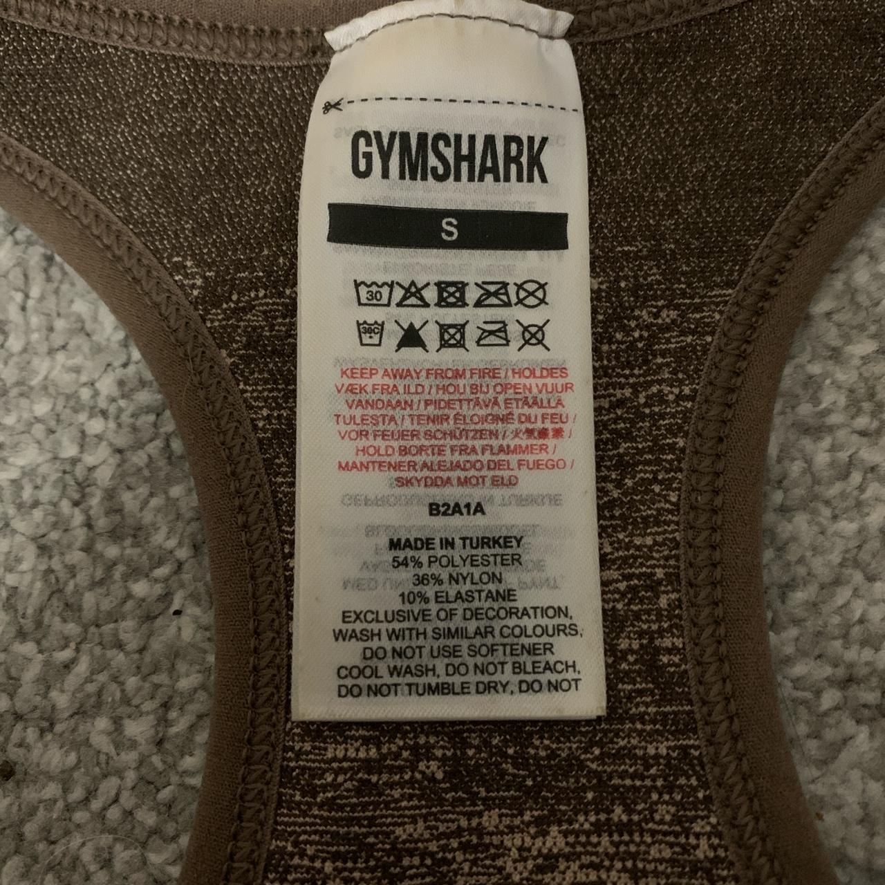 Brown gymshark sports bra Brand new Has padding Depop