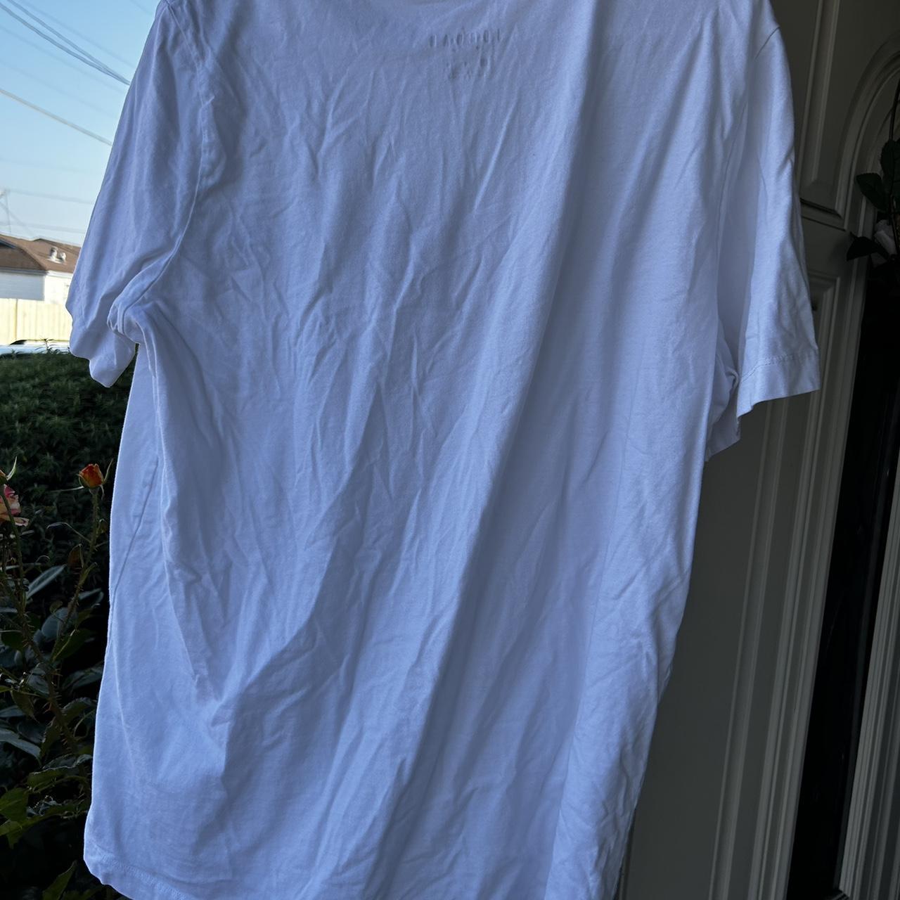 orange and white jordan shirts
