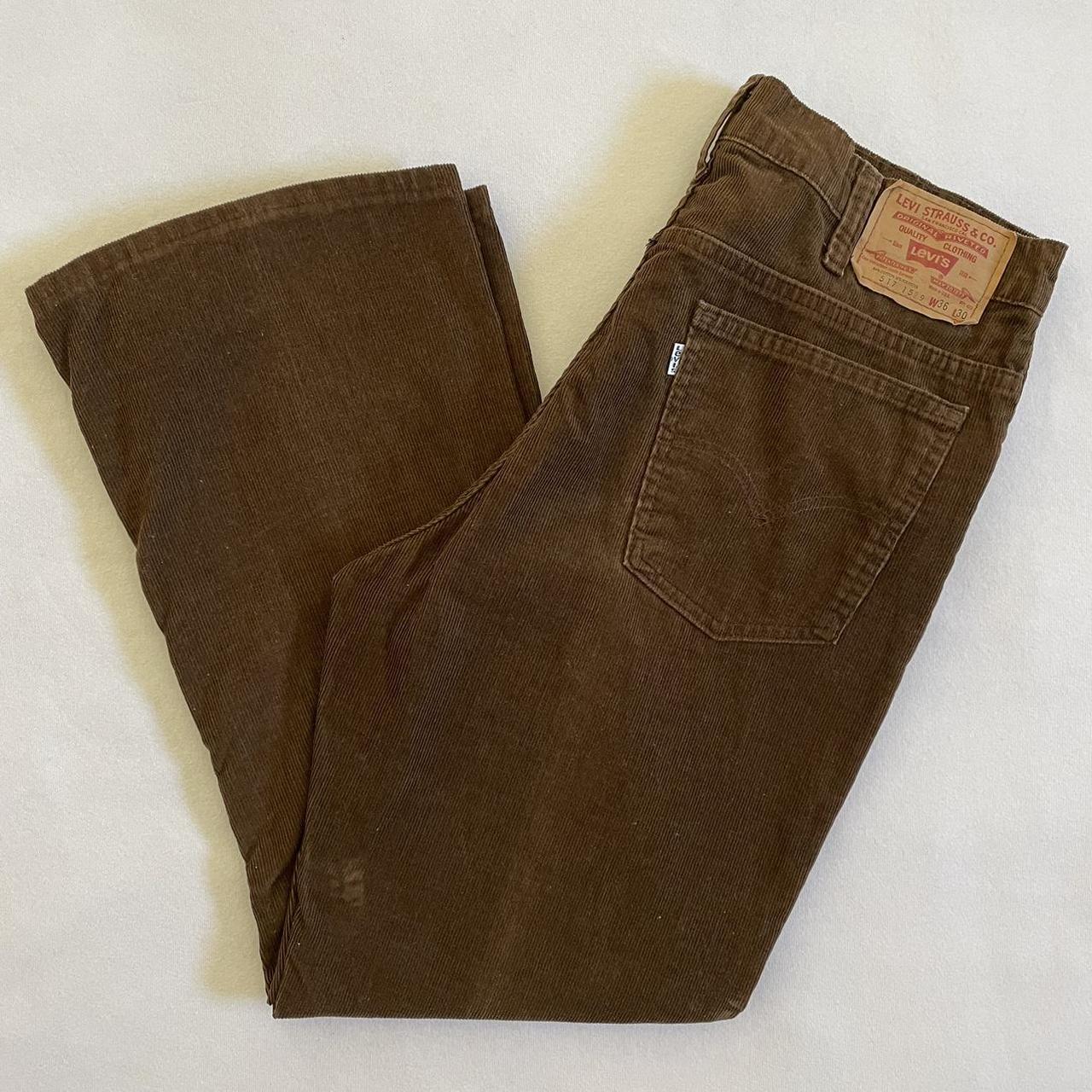 Vintage brown corduroy boot cut Levi’s from 1982.... - Depop