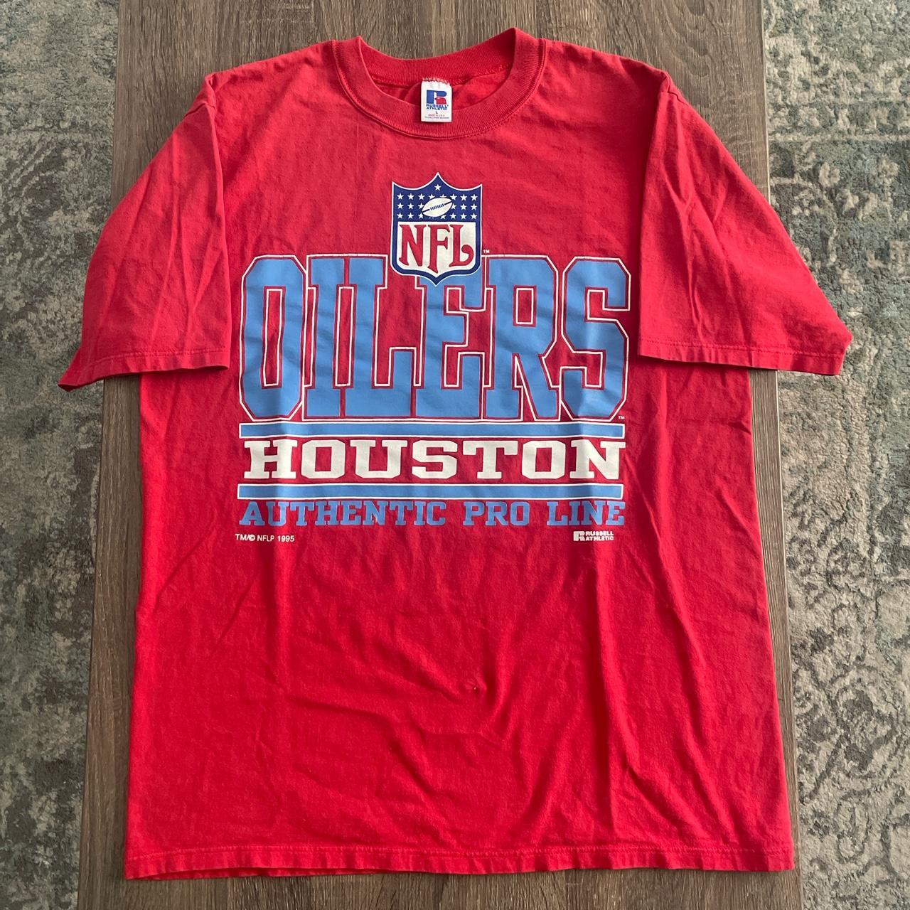 Vintage Houston Oilers Shirt Size: Large fits - Depop