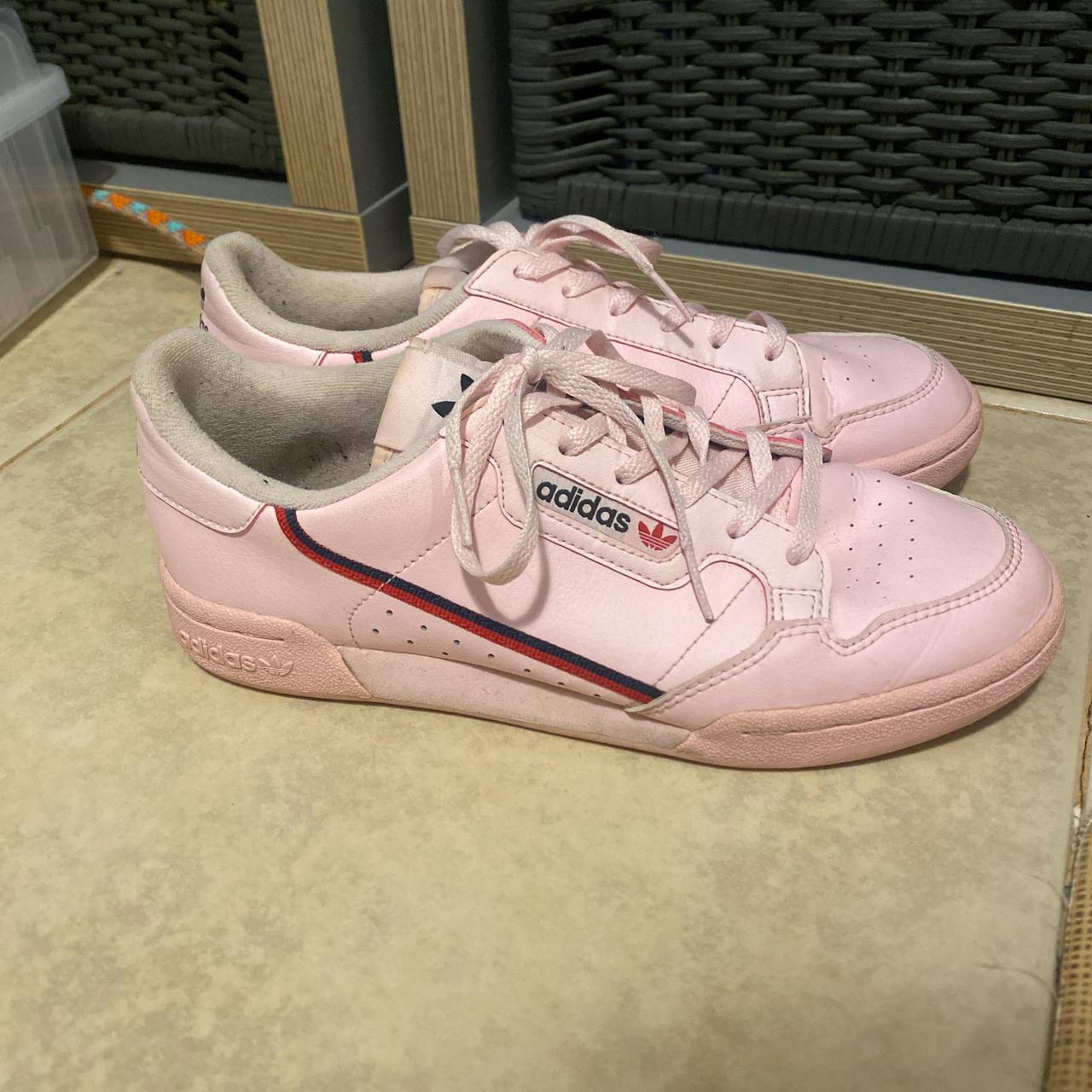 Adidas pink continental 80 trainers online