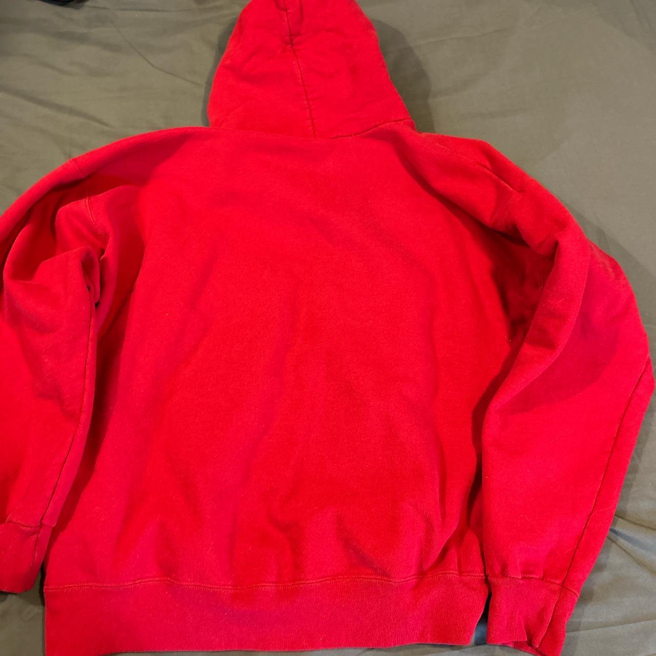 Red vintage Hanes hoodie Size large ask... - Depop