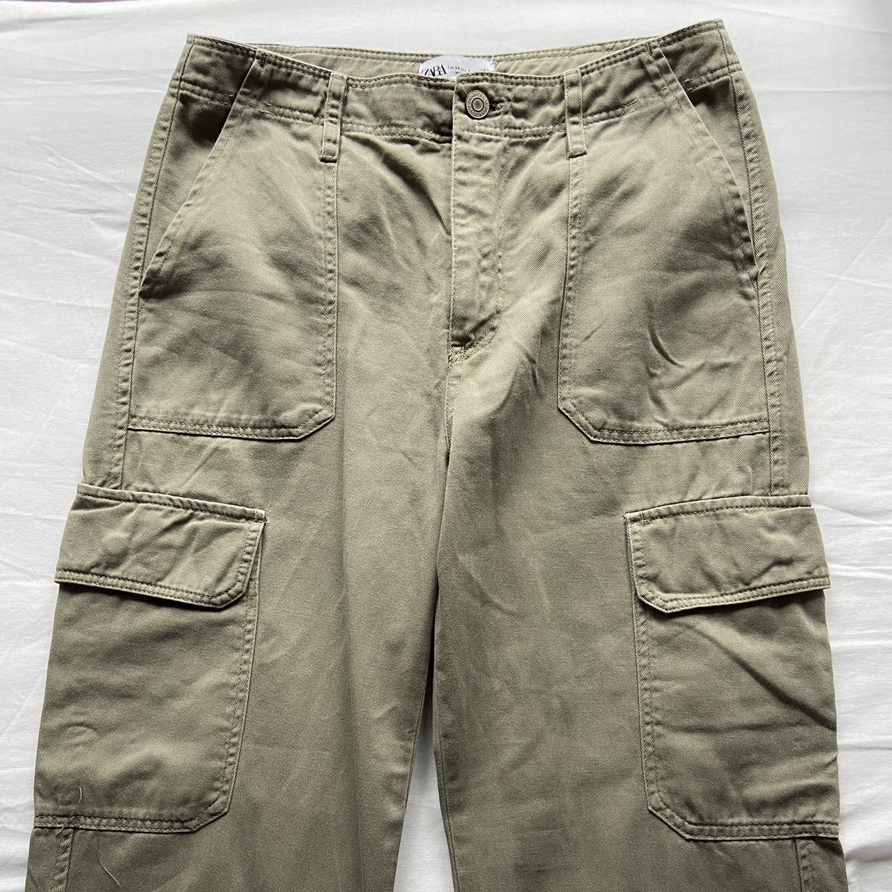 ZARA CARGO TROUSERS only worn a couple times,... - Depop