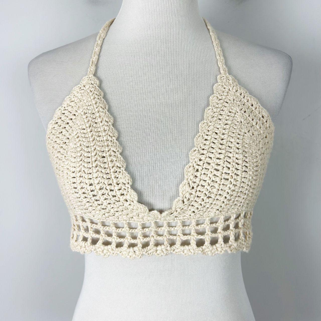 Source Unknown Women's Crop top - Cream - S – Unb… - image 1