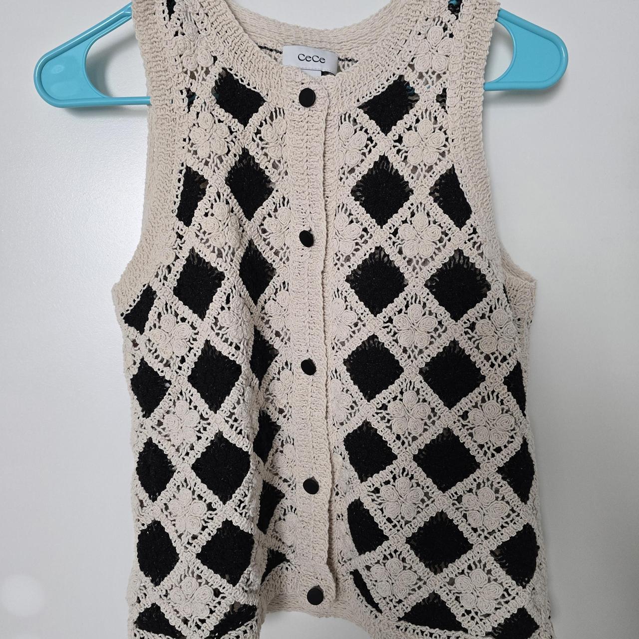 CeCe Women's Sweater - Multi/Cream - XS – Cece Co… - image 1