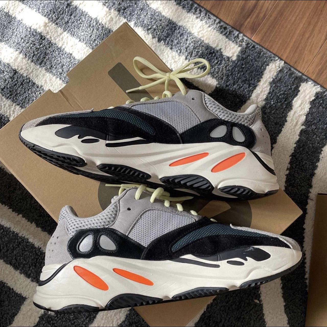 Men's Grey and Orange Trainers | Depop