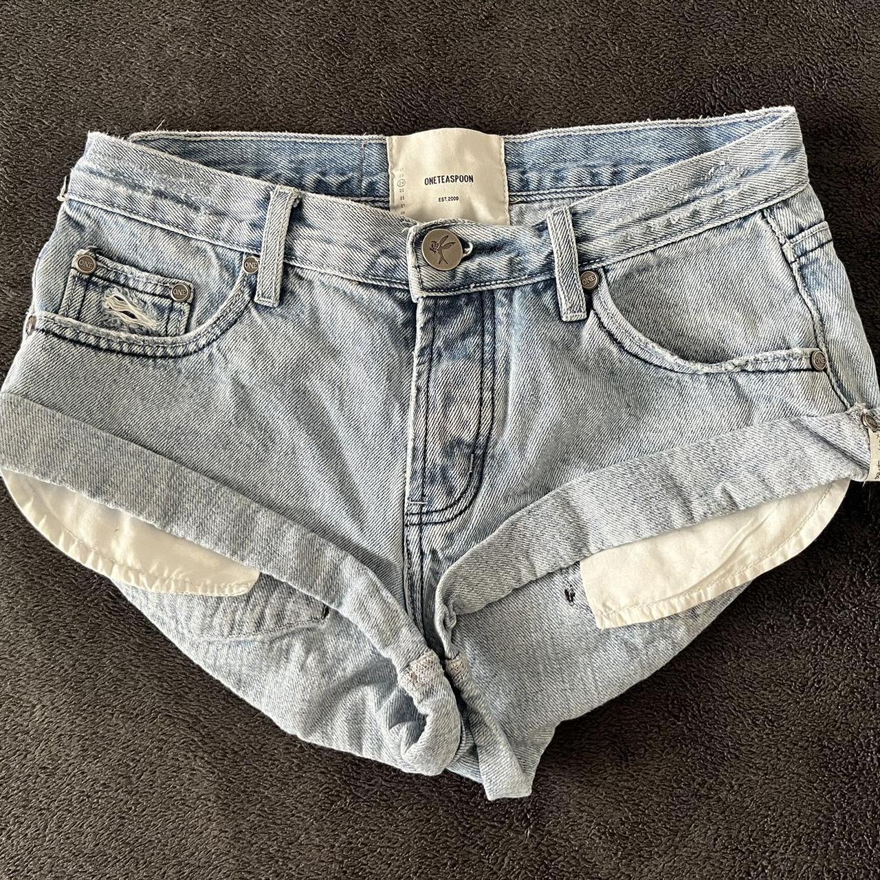 One Teaspoon Salty Dog Bandit Low Waist Denim... - Depop