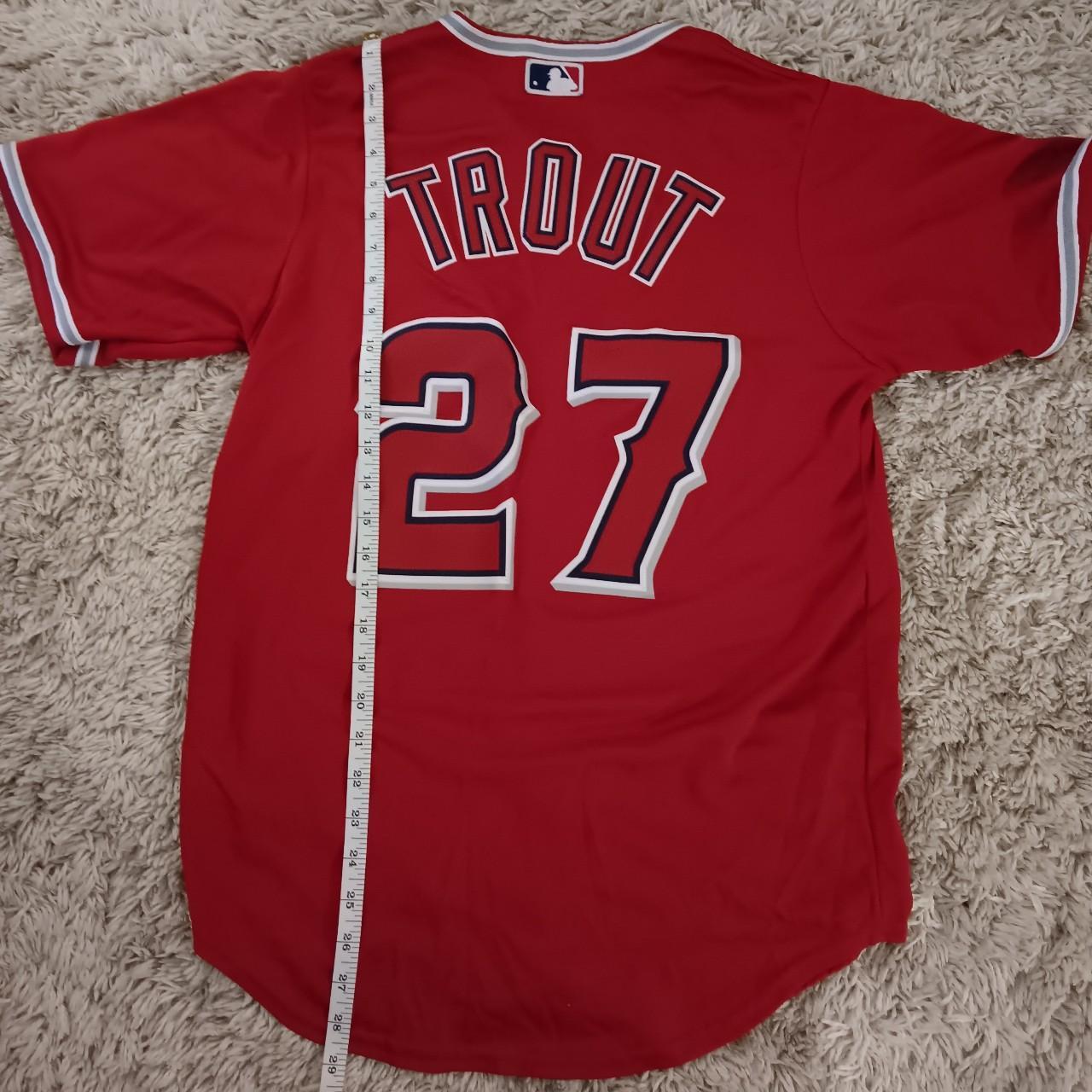 Los Angeles Angels Mike Trout Jersey Mens Small Red - Depop