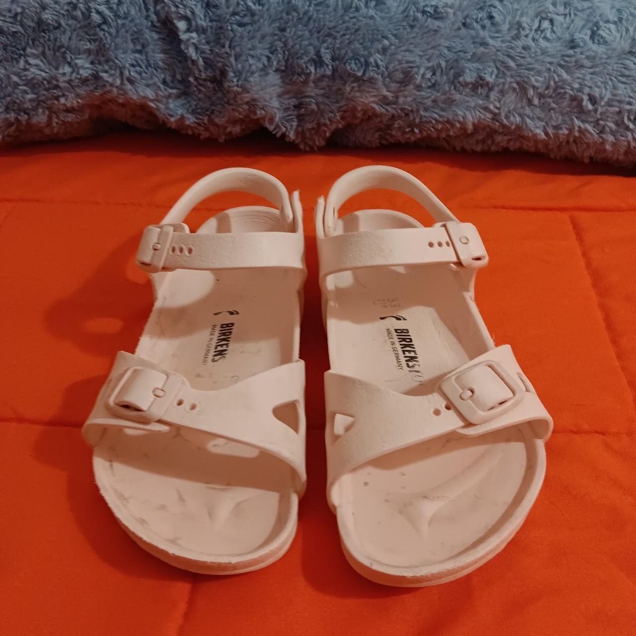 Birkenstock Eva Arizona Sandals Youth Kids 33 Pink - Depop