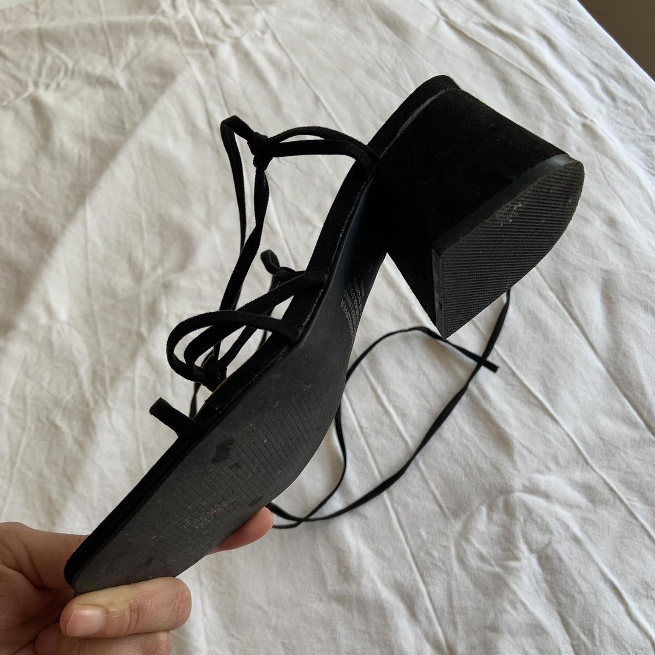 Black Therapy block heels. Tie up. Very comfortable.... - Depop