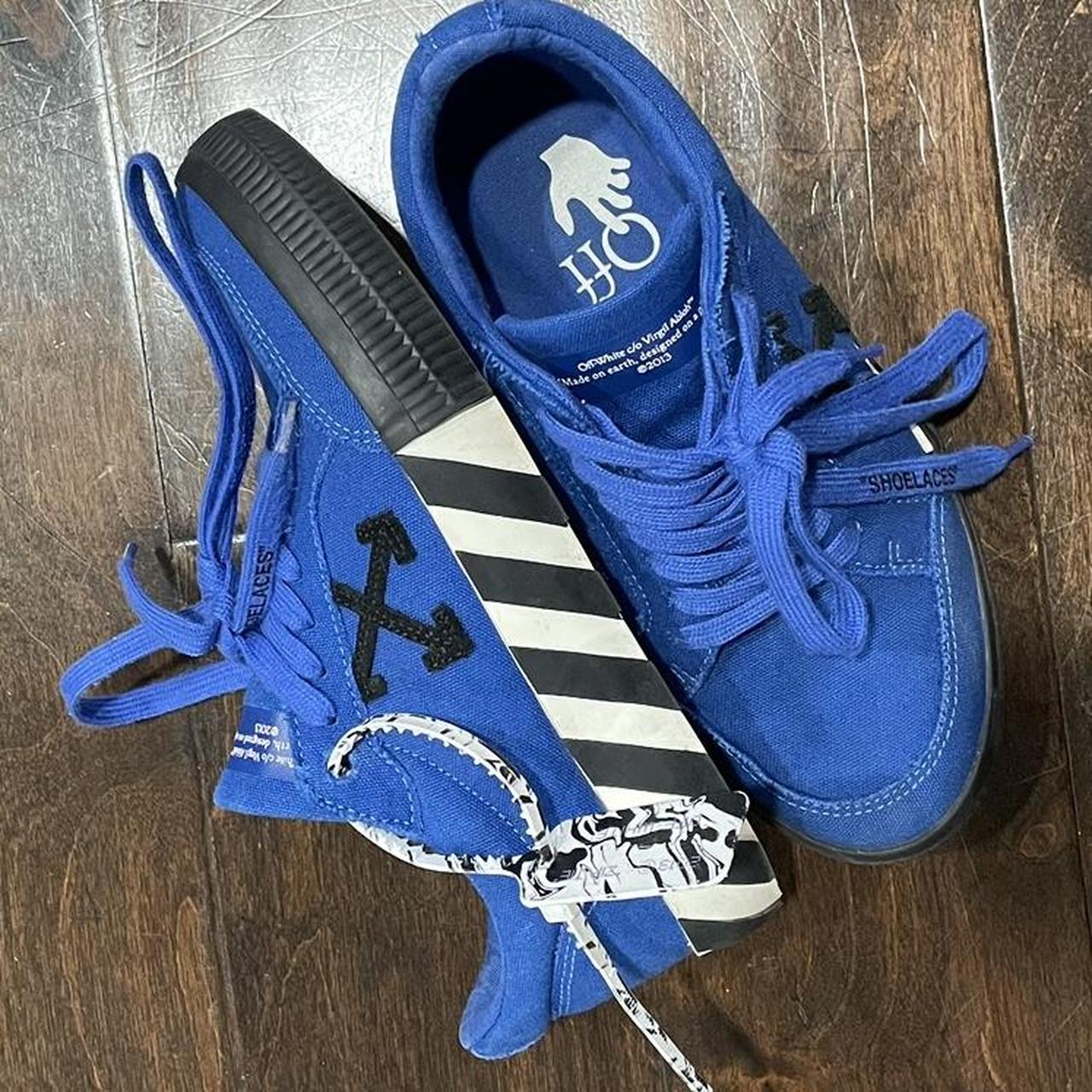 off white trainers blue